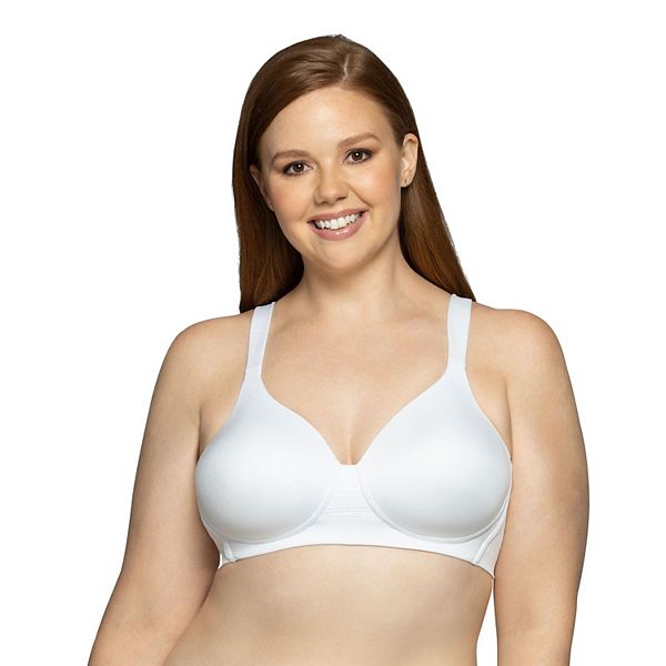 Radiant By Vanity Fair Comfort Wire-Free Bra Color White Straps Convert 2  Ways