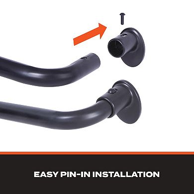 Sun Zero 5/8-in. Room Darkening Adjustable Wrap Around Curtain Rod