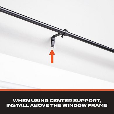 Sun Zero 5/8-in. Room Darkening Adjustable Wrap Around Curtain Rod