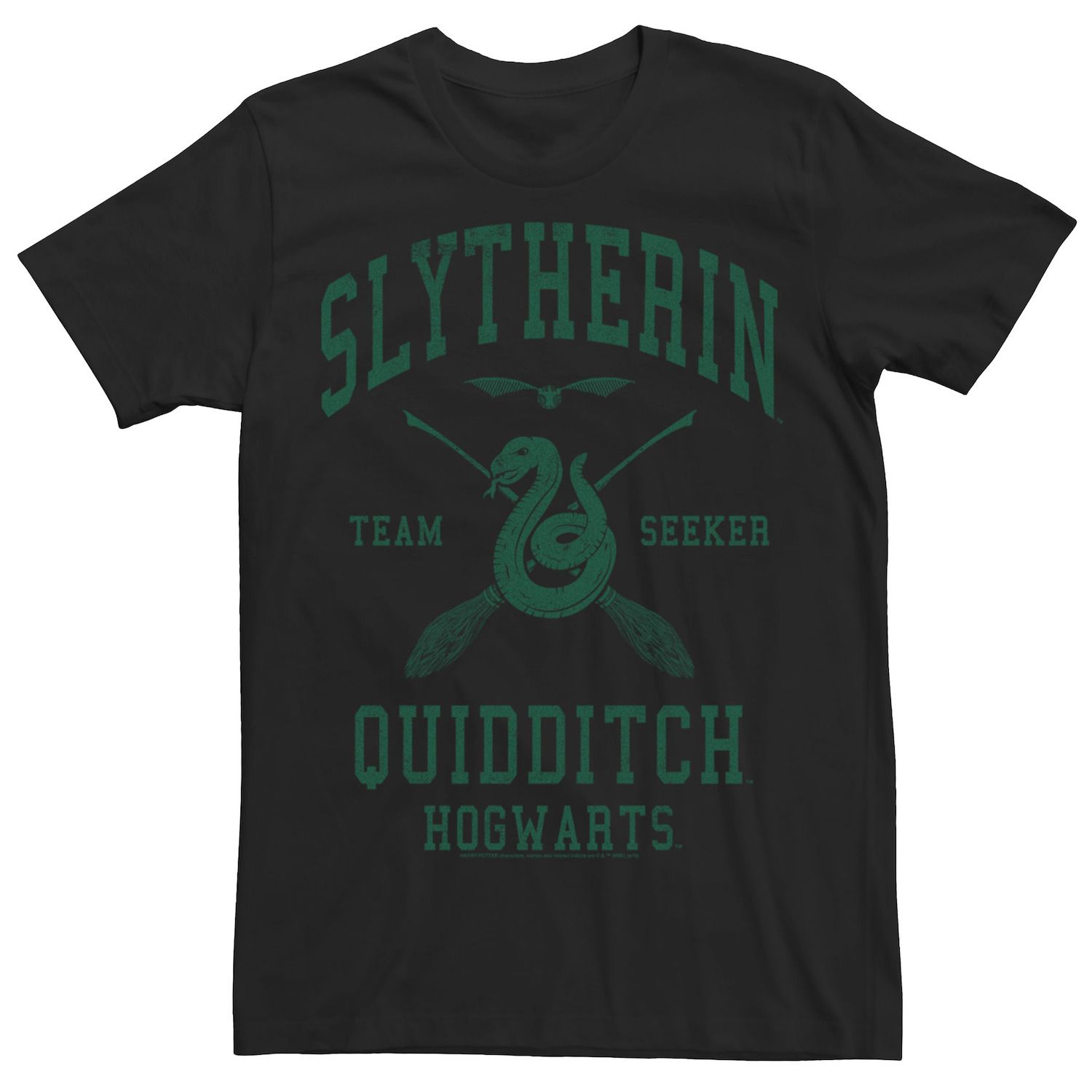 Image for Harry Potter Men's Deathly Hallows 2 Slytherin Quidditch Team Seeker Jersey Tee at Kohl's.