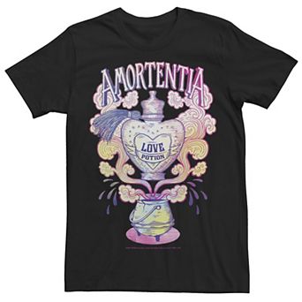 Men's Deathly Hallows 2 Amortentia Love Potion Gradient Logo Tee