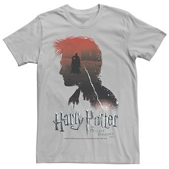 Men's Harry Potter Deathly Hallows Voldemort Silhouette Fill Tee