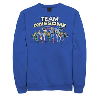 Men's Justice League Team Awesome Group Shot Sweatshirt