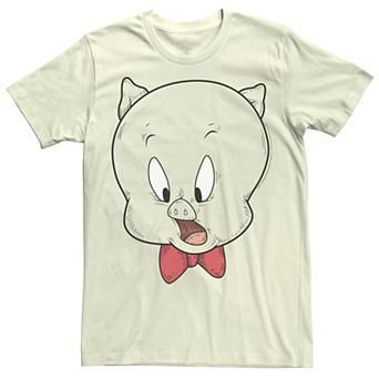 Men's Looney Tunes Porky The Pig Head Shot Tee