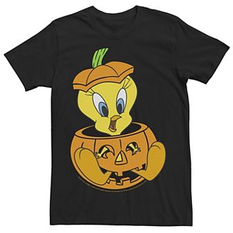 Men's Looney Tunes Tweety Bird In A Pumpkin Tee