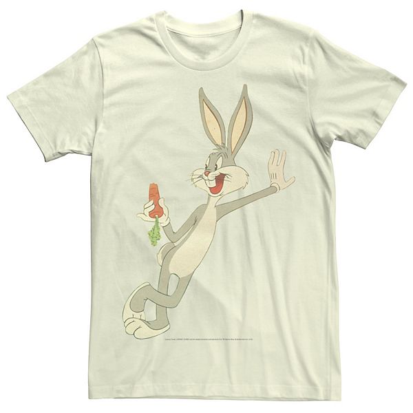Men's Looney Tunes Bugs Bunny Eating A Carrot Portrait Tee