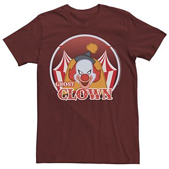 Men's Scooby-Doo Ghost Clown Retro Logo Tee