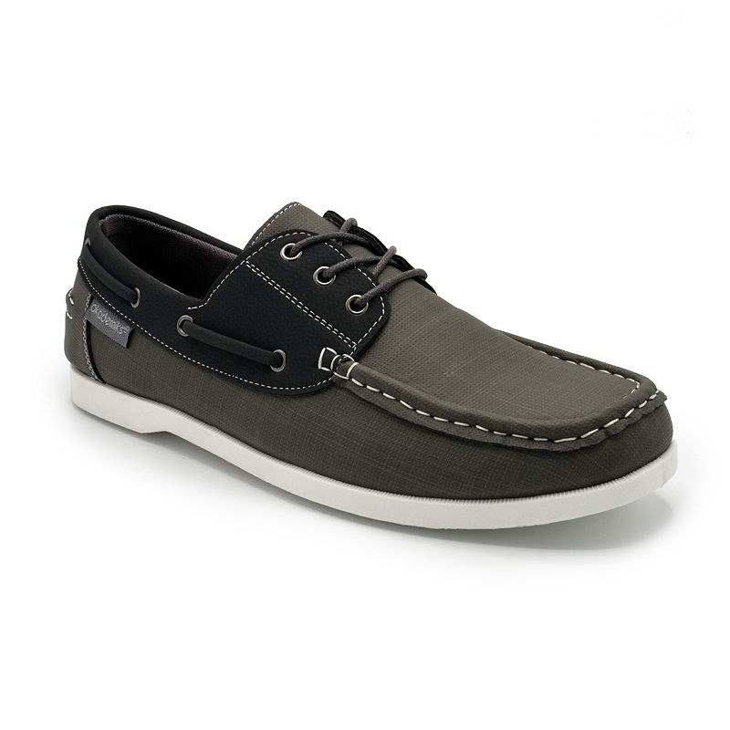 Akademiks Marina 2 Mens Boat Shoes, Size: Medium (8), Grey