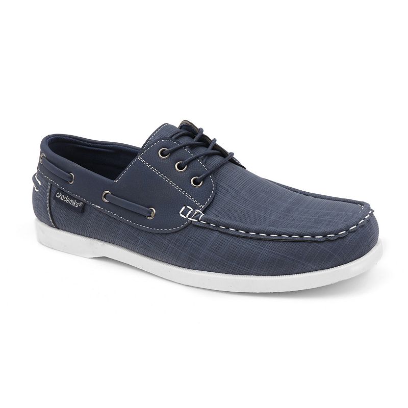 Akademiks Marina 2 Mens Boat Shoes, Size: Medium (8), Blue