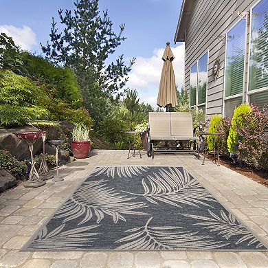 World Rug Gallery Bahama Palm Indoor Outdoor Rug