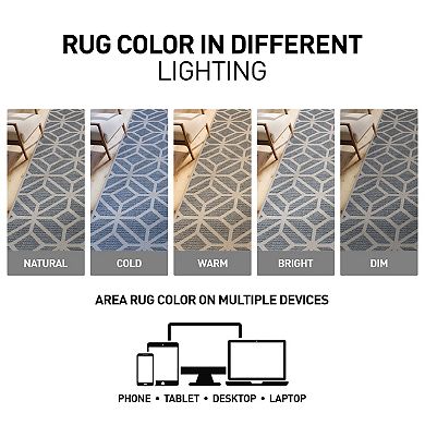 World Rug Gallery Bahama Geometric Indoor Outdoor Rug