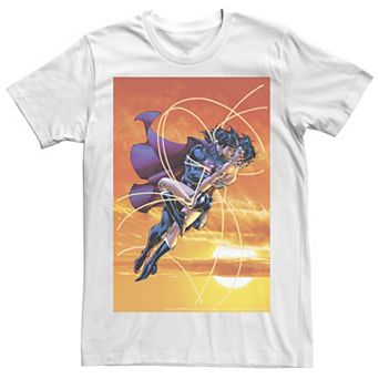 Men's Superman & Wonder Woman The Kiss Poster Tee