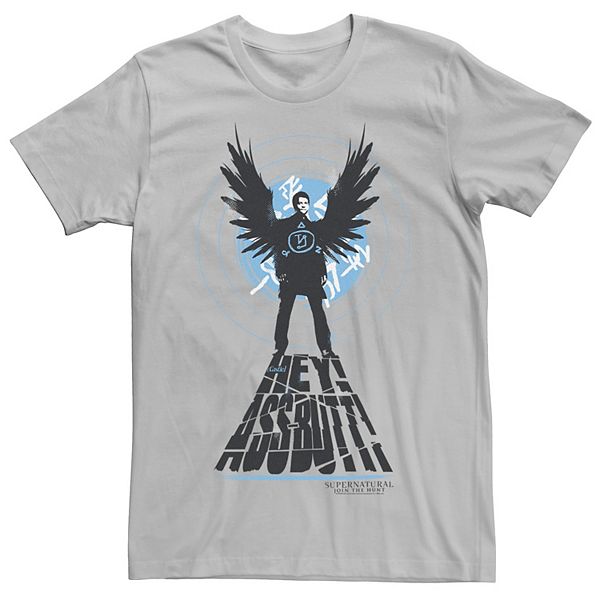 Men's Supernatural Castiel Hey Assbutt Portrait Tee