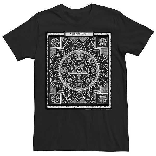 Men's Supernatural Join The Hunt Geometric Poster Tee