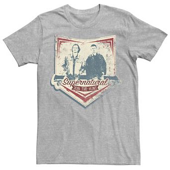 Men's Supernatural Join The Hunt Rustic Portrait Badge Tee