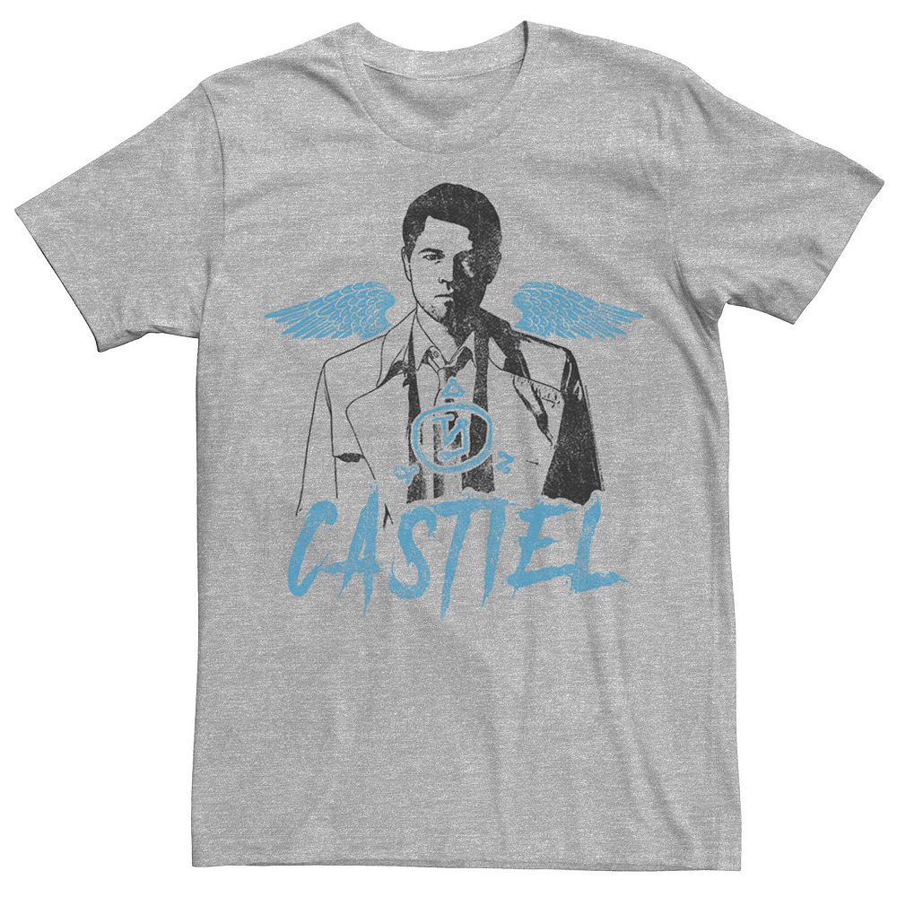 Men's Supernatural Castiel Sketch Portrait Tee