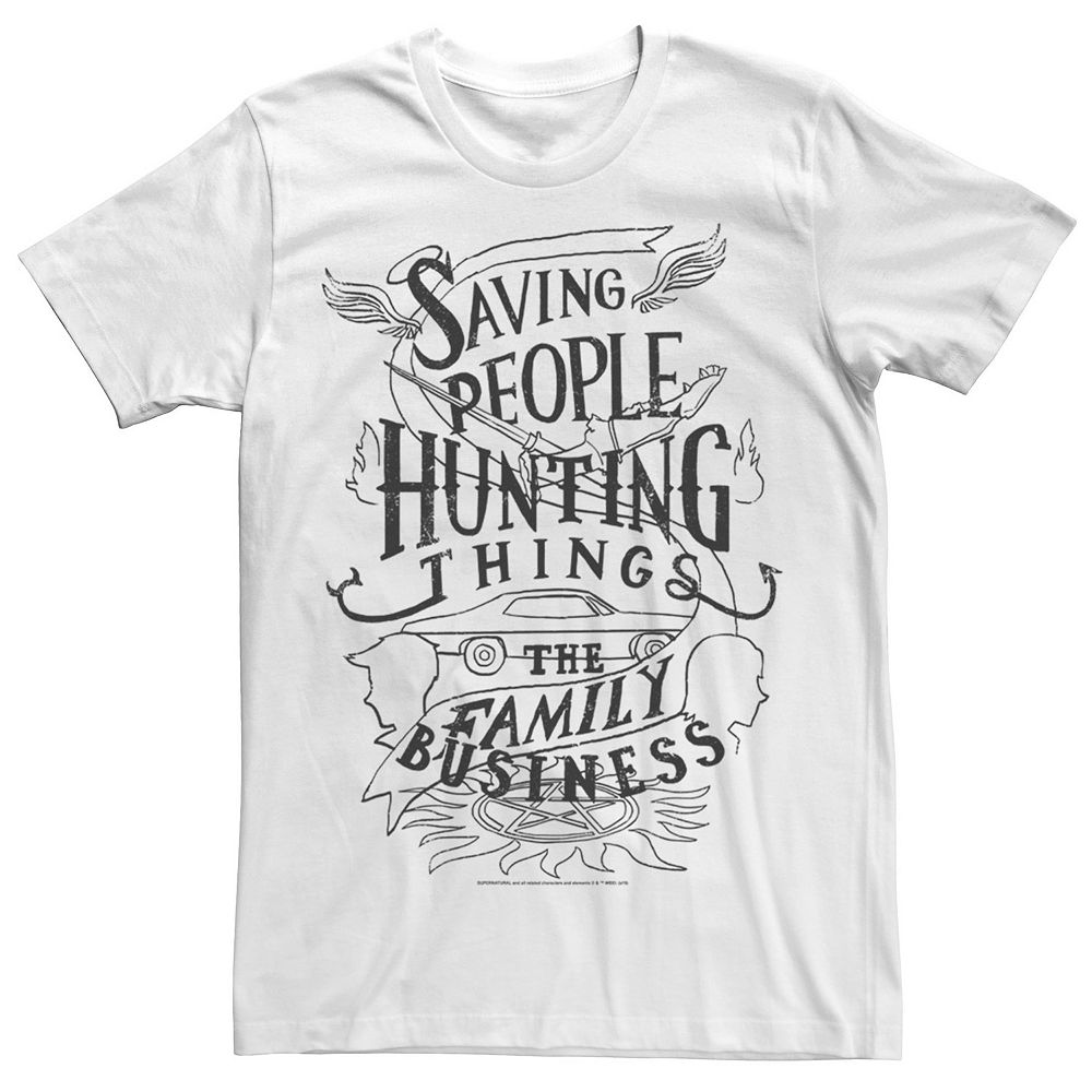 Supernatural Family Business Saving People Hunting Things T-shirt Costume (Free Ship ) main image 1