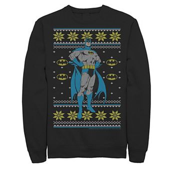 Men's Batman Proud Pose Portrait Knit Sweater Sweatshirt