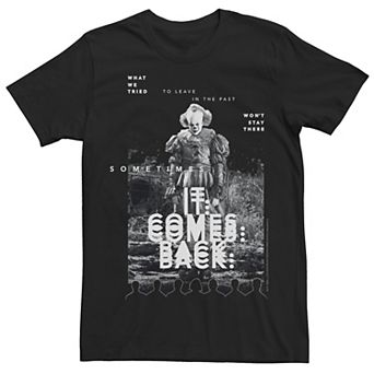 Men's IT Chapter 2 Grey Scale Pennywise Poster Tee