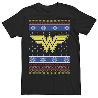 Men's Wonder Woman Knit Style Logo Tee