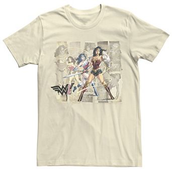 Men's DC Comics Wonder Woman Paper Strips Portrait Tee
