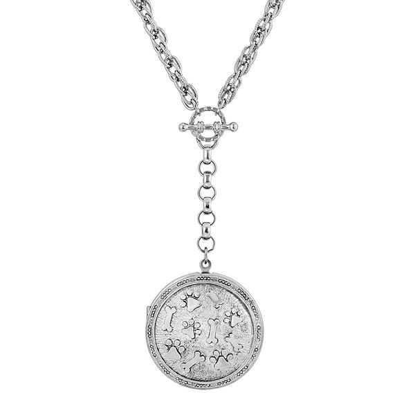 1928 Paw & Bones Round Locket