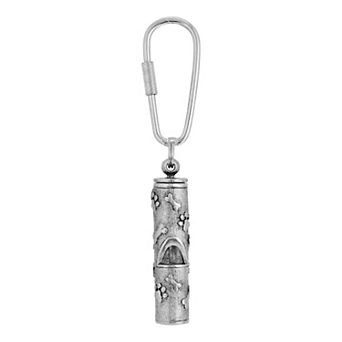 1928 Pewter Paw & Bone Whistle Key Chain