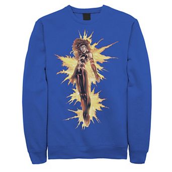 Men's Marvel X-Men Phoenix Jean Grey On Fire Graphic Fleece Pullover