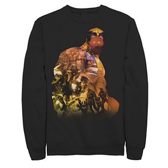 Men's Marvel X-Men Wolverine Group Shot Fill Graphic Fleece Pullover