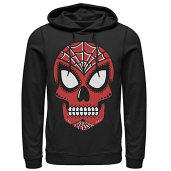 Men's Marvel Spider Man Sugar Skull Graphic Hoodie