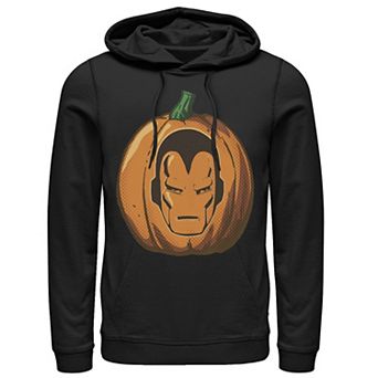 Men's Marvel Avengers Iron Man Halloween Pumpkin Graphic Hoodie