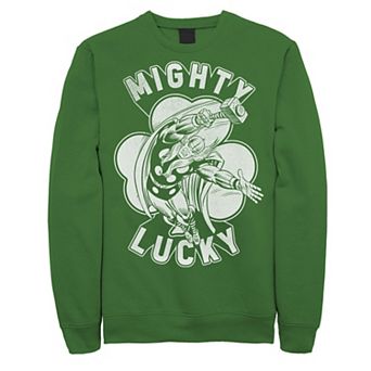Men's Marvel St. Patty's Mighty Lucky Thor Graphic Fleece Pullover