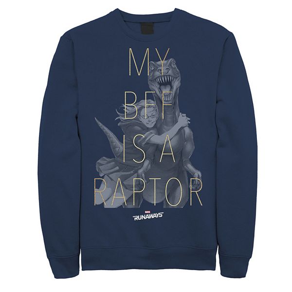 Men's Marvel Runaways Gertrude Yorkes Old Lace BFF Raptor Graphic ...