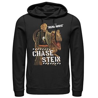 Men's Marvel Runaways Chase Stein Raptor Portrait Graphic Hoodie