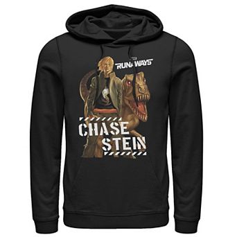 Men's Marvel Runaways Chase Stein Raptor Portrait Graphic Hoodie