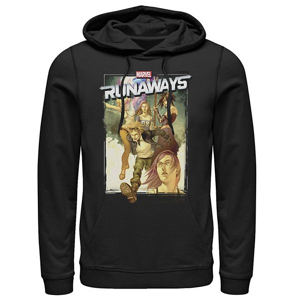 Men's Marvel Runaways Group Poster Graphic Hoodie