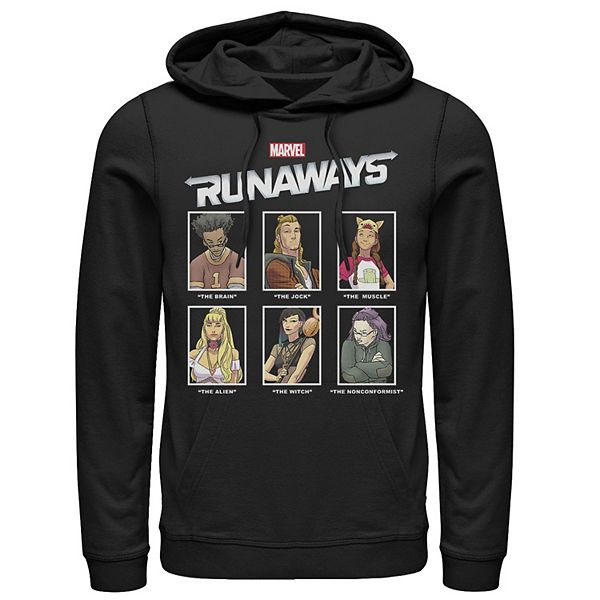 Men's Marvel Runaways Yearbook Photos Graphic Hoodie