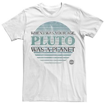 Men's NASA My Age Pluto Was A Planet Tee