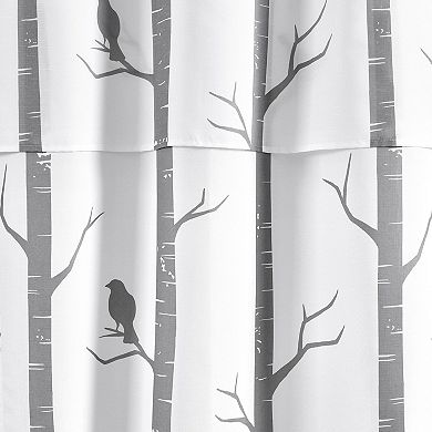 Lush Decor 16-piece Bird On The Tree Double Swag Shower Curtain Set