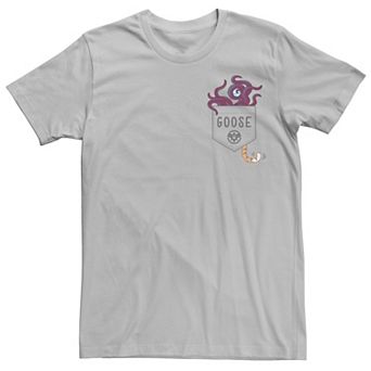 Men's Captain Marvel Goose Logo Tentacle Pocket Tee