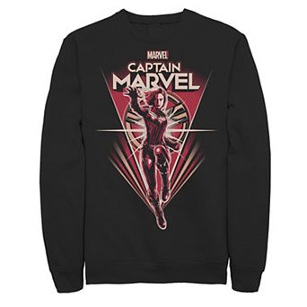 Men's Marvel Marvel Captain Marvel Retro Style Flight Graphic Fleece Pullover