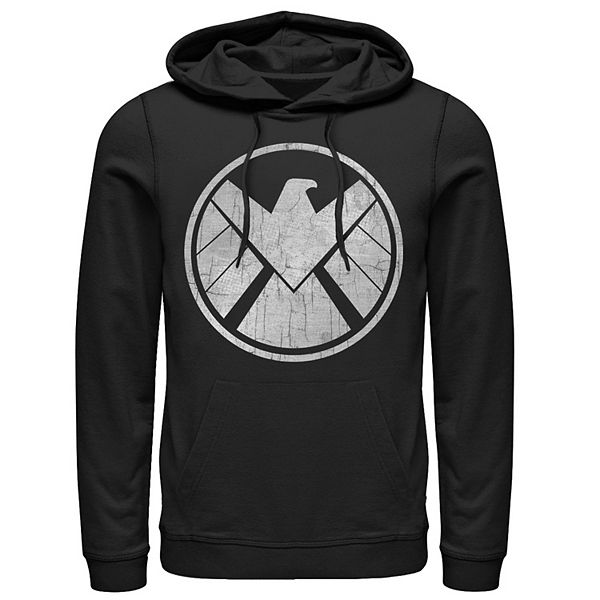 Men S Marvel Agents Of S H I E L D Grungy Logo Vintage Hoodie