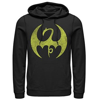 Men's Marvel Iron Fist Distressed Dragon Logo Hoodie