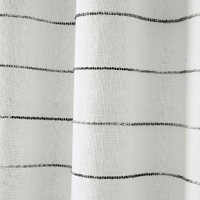 Lush Decor Ombre Stripe Yarn Dyed Cotton Shower Curtain