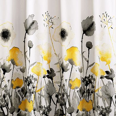 Lush Decor Zuri Flora Shower Curtain