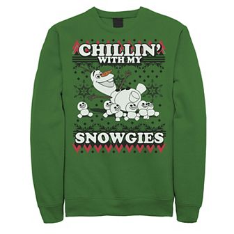 Men's Disney Frozen Olaf Chillin' With My Snowgies Sweater Style Fleece