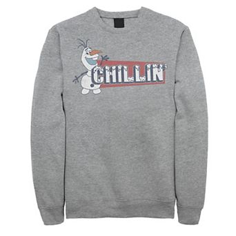 Disney's Frozen Olaf Men's Chillin' Red Block Text Sweatshirt