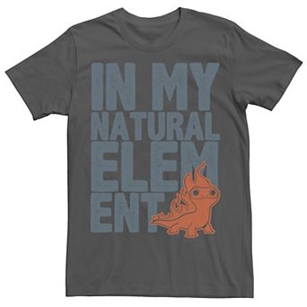 Men's Frozen 2 Salamander Natural Element Text Stack Tee