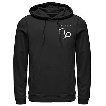 Men's Fifth Sun Capricorn Left Chest Zodiac Symbol Hoodie