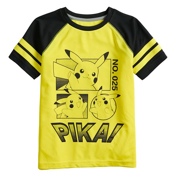 Pokemon Boys Pikachu Baseball Jersey - Boys Pikachu Charizard Pokeball Mesh Button Down Baseball Jersey Fashion Shirt